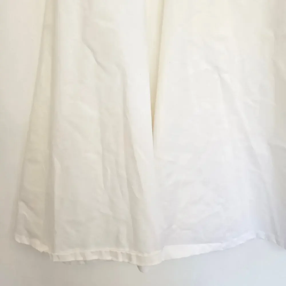 Zara ZW Collection Cape Skirt White Minimalist Maxi Thick Full Vacation Wmoen XS - Picture 9 of 13